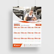 Calendario Personalizado 70 x 50 cm